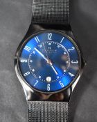 A gent's Skagen quartz wrist watch model T233XLTMN having an Arabic numeral twelve and twenty four