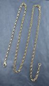 A 9ct gold belcher chain, approx 24' & 12.5g