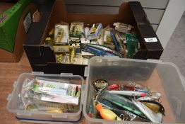 A Large diverse selection of fishing Lures many in original boxes
