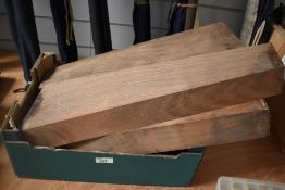Four french walnut stock blanks