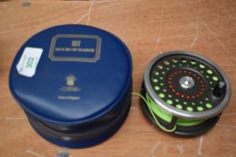 A Hardy Fly reel Marquis mk 2 loaded with line in original case