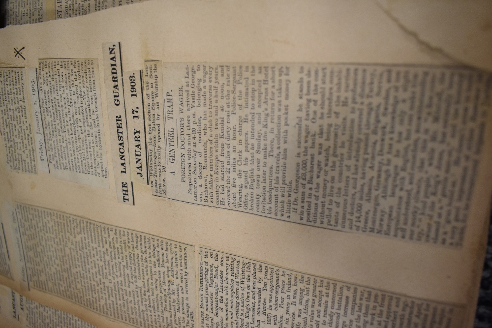 A selection of local ephemera including scrapbooks and newspapers. - Image 6 of 10
