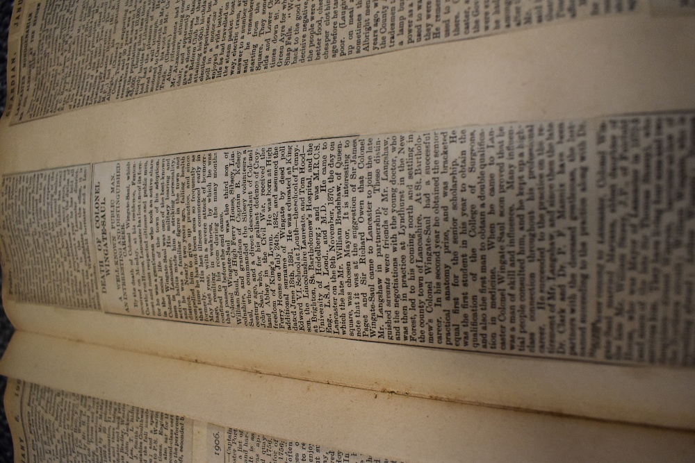 A selection of local ephemera including scrapbooks and newspapers. - Image 7 of 10