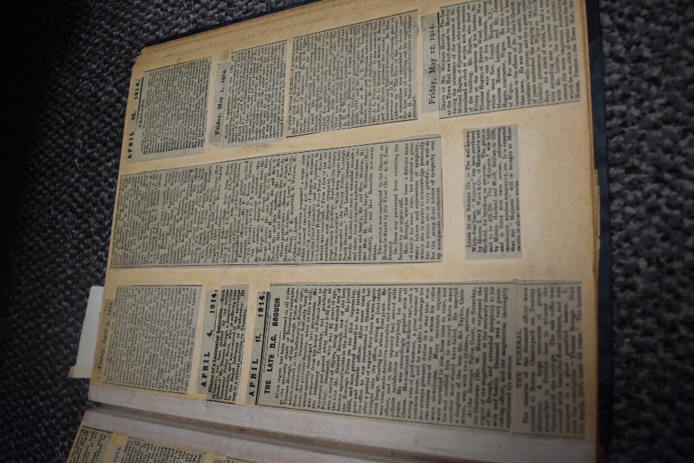 A selection of local ephemera including scrapbooks and newspapers. - Image 9 of 10
