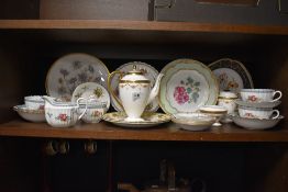 A mixed lot of ceramics, including Spode 'Trapnell Sprays' cups, saucers, jug, sugar and plates, a