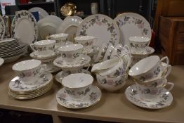 A Royal Worcester 'June Garland' part tea service (47 pieces approx)