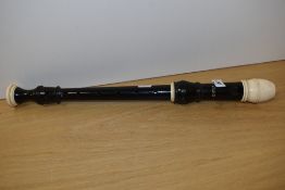 An Aulos 209 treble recorder