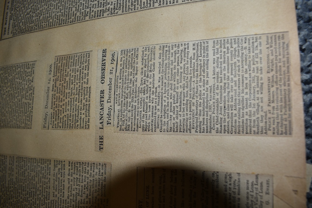 A selection of local ephemera including scrapbooks and newspapers. - Image 3 of 10