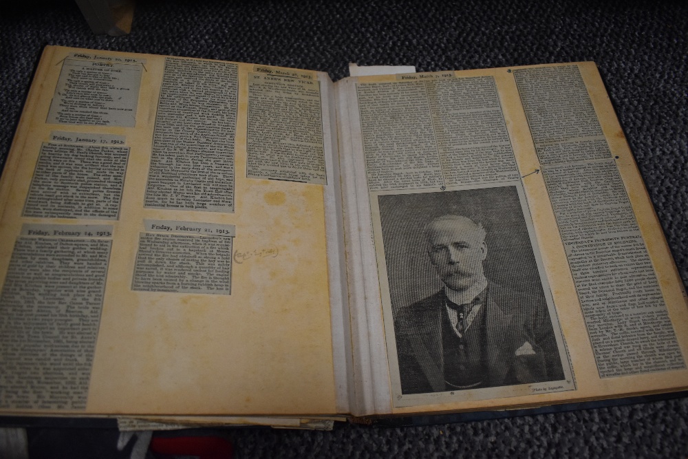 A selection of local ephemera including scrapbooks and newspapers. - Image 8 of 10