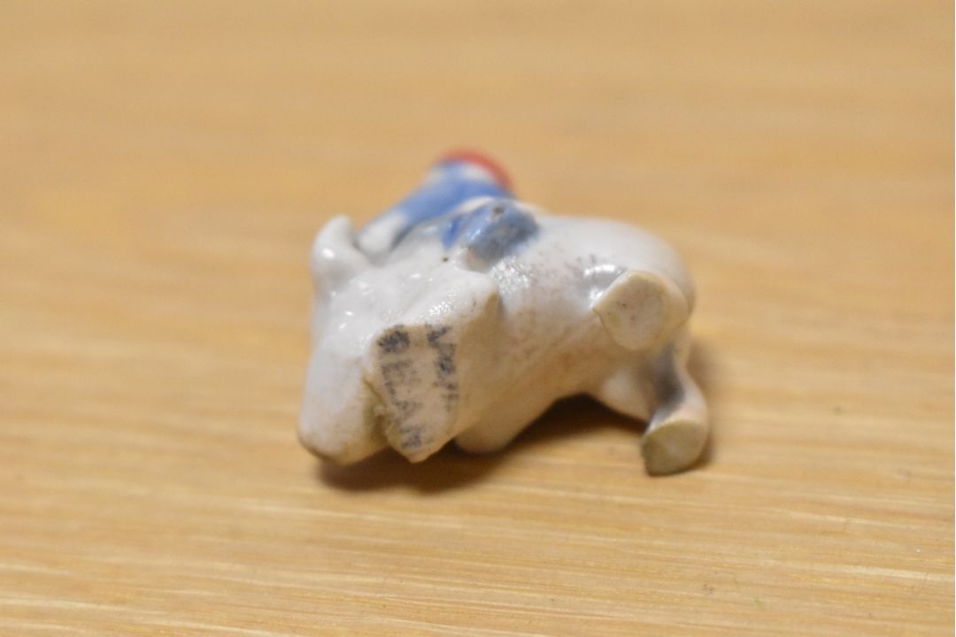 A scarce wade whimsie, depicting tiny elf riding a pig. - Image 3 of 3
