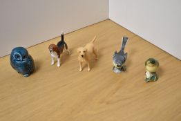 A Beswick Pottery Beagle, number 1939 Wendover Willie small, designed by Arthur Gredington in black,