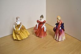 Two Royal Doulton bone China figurines, comprising Kathleen HN1291 (un-named and without HN number