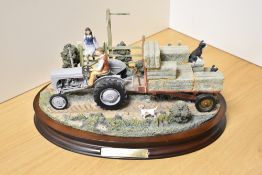 A large Country Artists agricultural diorama 'The Hay Ride' after the original by Vaughan