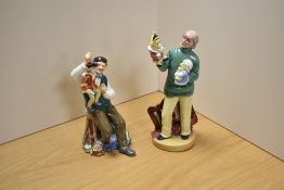 Two Royal Doulton bone china figures, comprising Punch and Judy Man HN2765 and the Puppet Maker