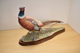 A Border Fine Arts limited edition ornithological study 'Autumn Glory' a pheasant modelled by