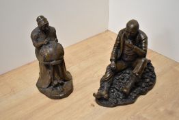 Local Interest* After Clive Barnard, a bronze effect cast resin sculpture of Alfred Wainwright,