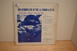 '' Jimi Hendrix '' 'scuse me while kiss the sky - rare double set - 25.04.1969. A rare promotional /