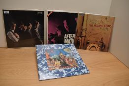 A lot of four later press Rolling Stones albums in VG+