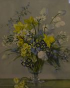 After Vernon Beauvoir Ward (1905-1985, British), coloured print, 'Spring Colour', a still life
