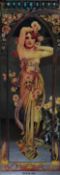 After Alphonse Mucha (1860-1939, Czechoslovakian), mirror print, 'Eclat du Jour', framed,