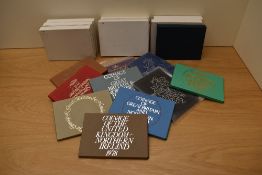 A collection Great Britain & Northern Island Year Sets, 1973, 1974, 1975, 1976, 1977, 1978, 1979,
