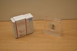 A Royal Mint Silver Proof 50p Coin, Celebrating Beatrix Potter and her Little Tales, 2017 Benjamin
