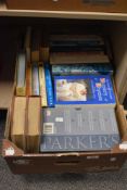 A mixed selection of books from all genres including Robert Parker-The Wine Buyers Guide Vol 1/2,