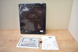 A set of Futera Platinum Captains of Manchester United Collectors Cards, limited edition 186/1878,