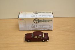 A Lansdowne Models (Brooklin Models) 1:43 scale white metal model, LDM 113 1957 Humber Hawk Saloon