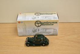 A Lansdowne Models (Brooklin Models) 1:43 scale white metal model, LDM 28a 1947 MG Saloon Type 'YA',