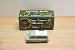 A Lansdowne Models (Brooklin Models) 1:43 scale white metal model, LDM 33 1960 Bedford Dormobile