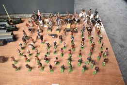 A collection of Britains Regimental Lead Figures along with Del Prado Lead Napoleonic Figures and on