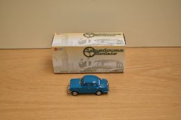 A Lansdowne Models (Brooklin Models) 1:43 scale white metal model, LDM 77a 1957 Riley 1.5 Saloon,