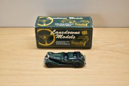 A Lansdowne Models (Brooklin Models) 1:43 scale white metal model, LDM 27 1937 Jensen 'Dual Cowl'