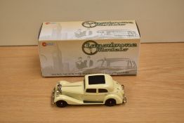 A Lansdowne Models (Brooklin Models) 1:43 scale white metal model, LDM 61a 1937 Jensen 3.5 Litre S