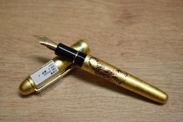 A boxed Platinum 3776 Century Matsu-Tora Kanazawa-Haka cartidge/converter fountain pen with tiger
