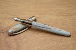 A Visconti Van Gogh ' Old Vineyard with Peasant Woman' converter fill fountain pen with bottle of