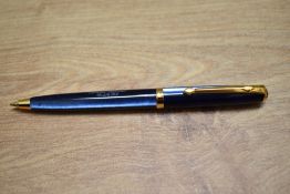 A Conway Stewart Centenary Celebration 1905-2005 ballpoint pen in purlescent blue.