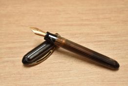 A boxed limited edition Visconti Viscontina pump fill fountain pen No.50/188 in grey striated having