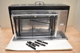 A Waterman Junior Signagraph in its original wooden case with instructions still in place on the