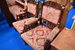 A Victorian three piece salon suite