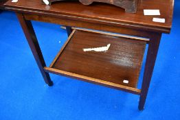A vintage stained frame fold over tea trolley