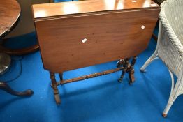 A Victorian mahogany Sutherland table, approx 76 x 19cm