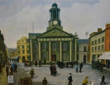 After Tom Dodson (1910-1991, British), coloured prints, Four illustrations titled 'Smith Street