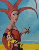 Claudio Giulianelli (b.1956, Italian), oil on canvas, 'La Chiesa di Campagna', an eye-catching