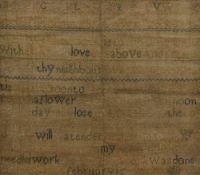 19th Century School, needlework, An educational sampler made by Charlotte Sheppard in 1844,