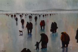 After Adam Barsby (b.1969, British), coloured lithographs, Two illustrations - 'Along The