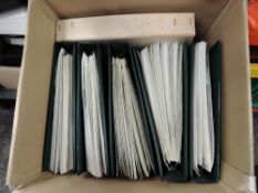 GB - 2 BOXES WITH 10 ALBUMS OF PHQ CARDS USED AND UNUSED, GUTTER PAIRS ETC 2 boxes with 10 or so