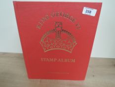 SG KING GEORGE VI STAMP ALBUM (1956 EDITION) WITH SMALL COLLECTION Fine SG GVI album, with all