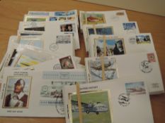 CHANNEL ISLANDS & IOM MID 1980's BOX OF c.250 COLORANO SILK FIRST DAY COVERS Box with numerous